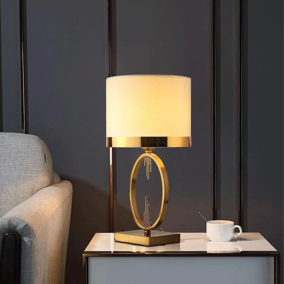 Table Lamp Modern Light Luxury E27 Nightstand - Image 4