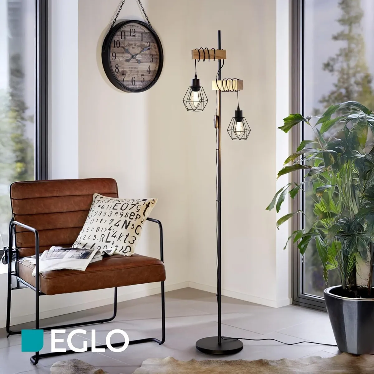 Floor Lamp Townshend 5 2-Light Vintage Standing - Image 2