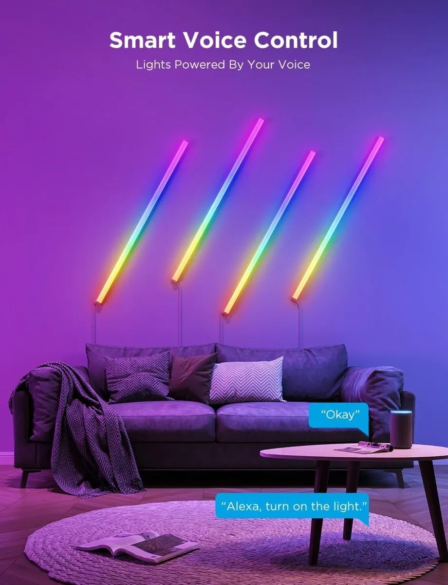 LED Glide Wall Lights Wifi Rgbic Smart Lamp - Image 3