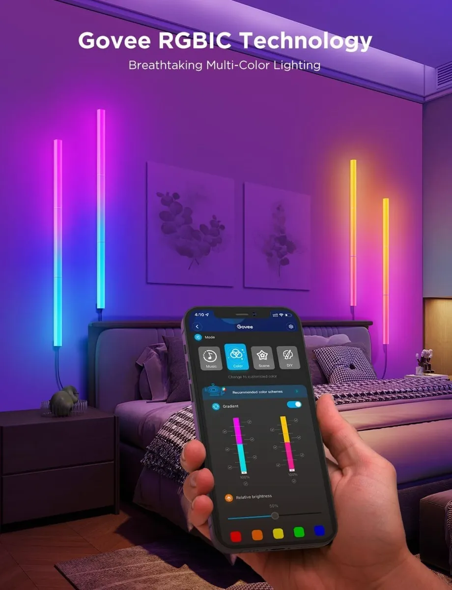 LED Glide Wall Lights Wifi Rgbic Smart Lamp - Image 4