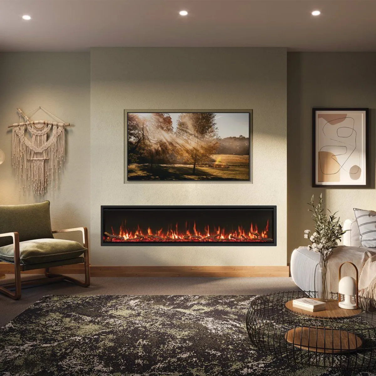Atmos 195cm electric fire - Image 1