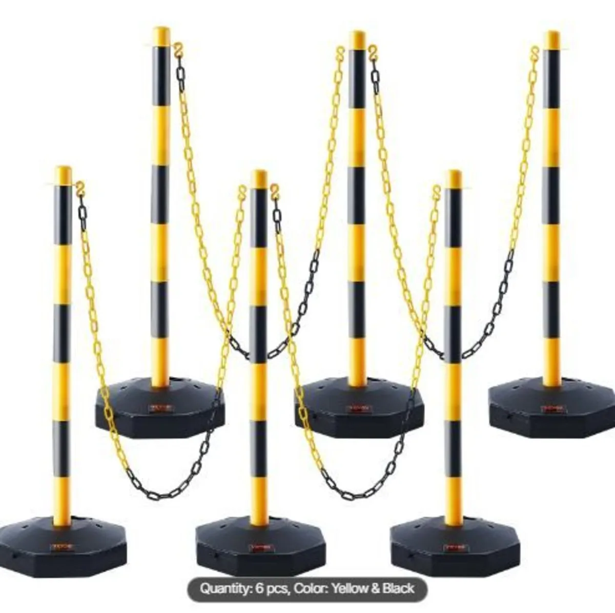 Adjustable Traffic Delineator Post Cones, 6 Pack - Image 4
