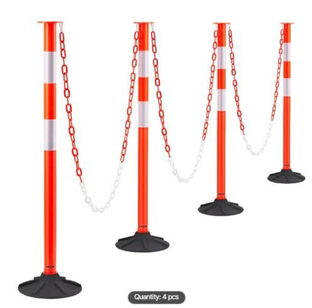 4 Pack Traffic Delineator Posts, 871 mm - Image 3