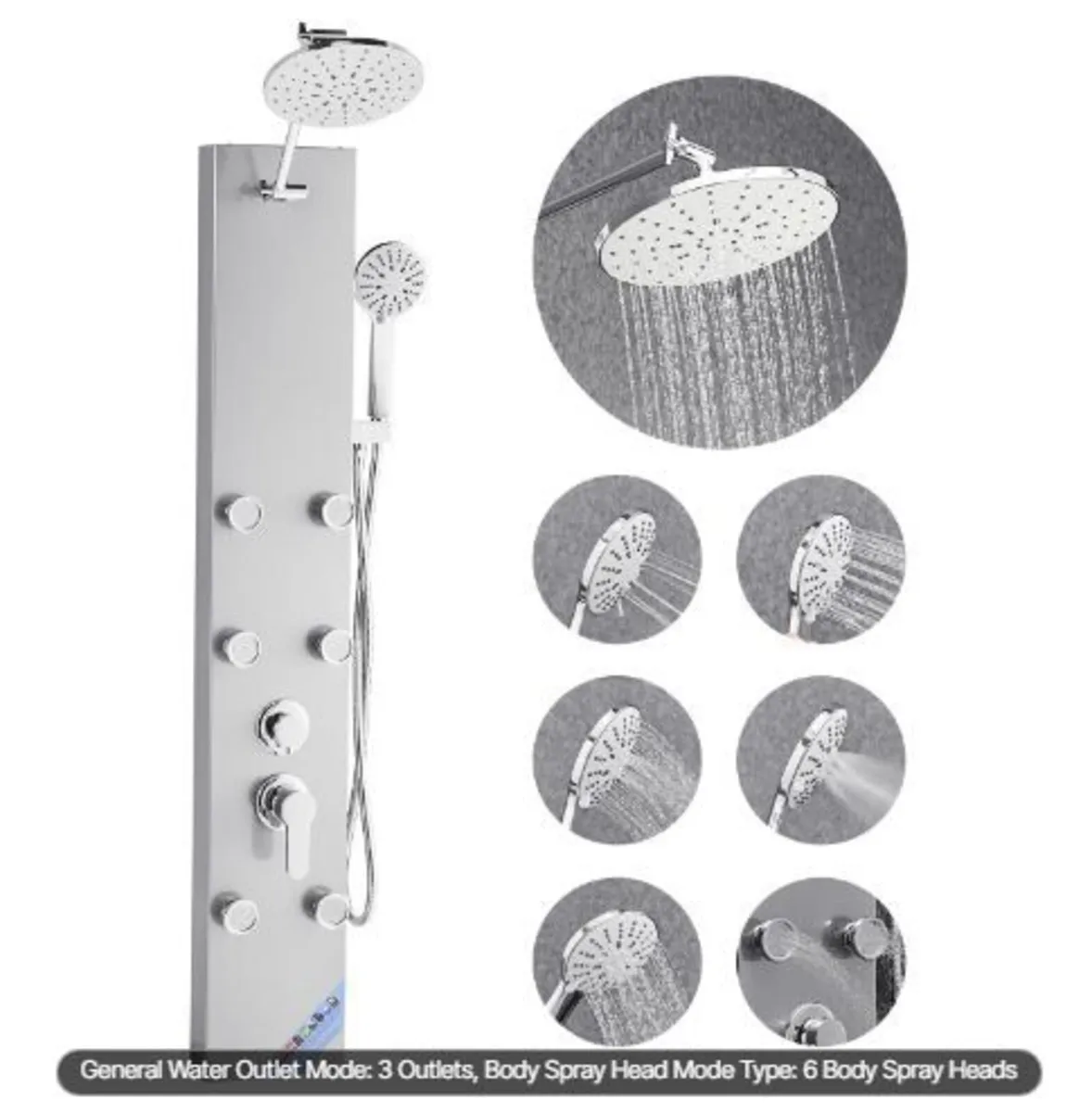 Shower Panel Tower System with Rainfall - Image 3
