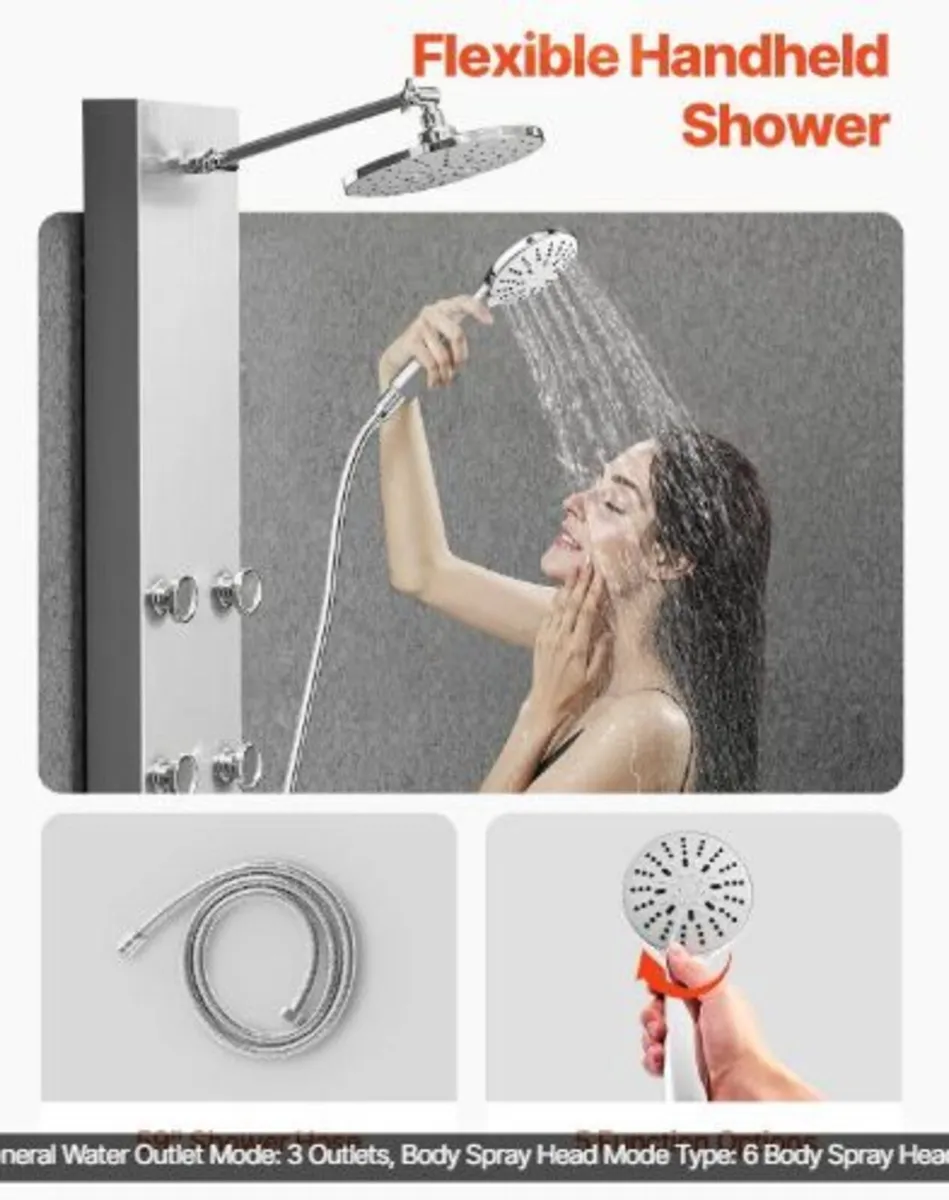Shower Panel Tower System with Rainfall - Image 4