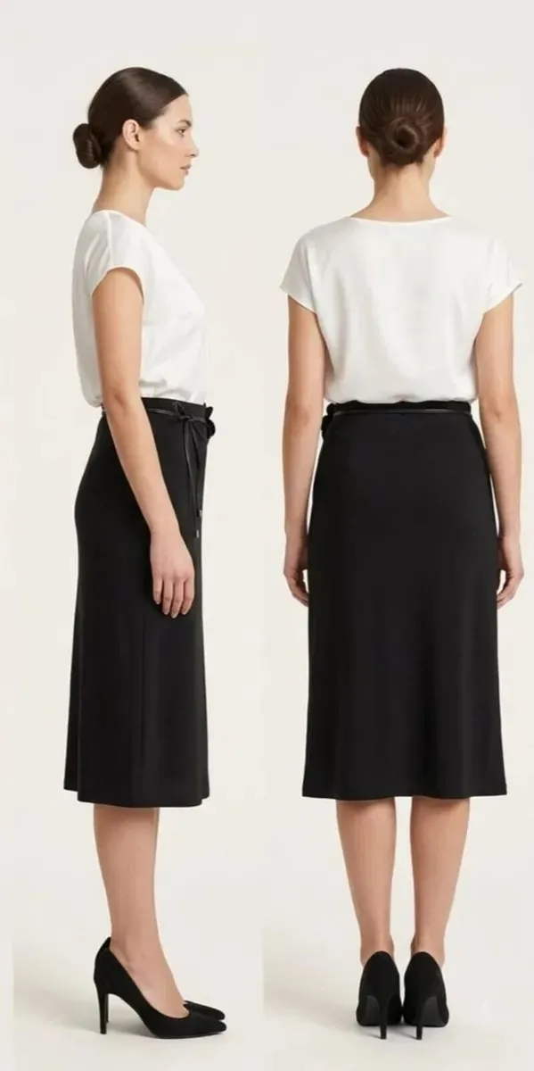 Dorothy Perkins Black Midi Skirt - Image 1