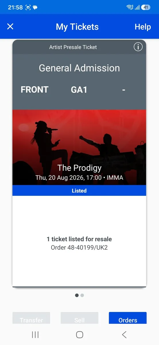 Prodigy Tickets