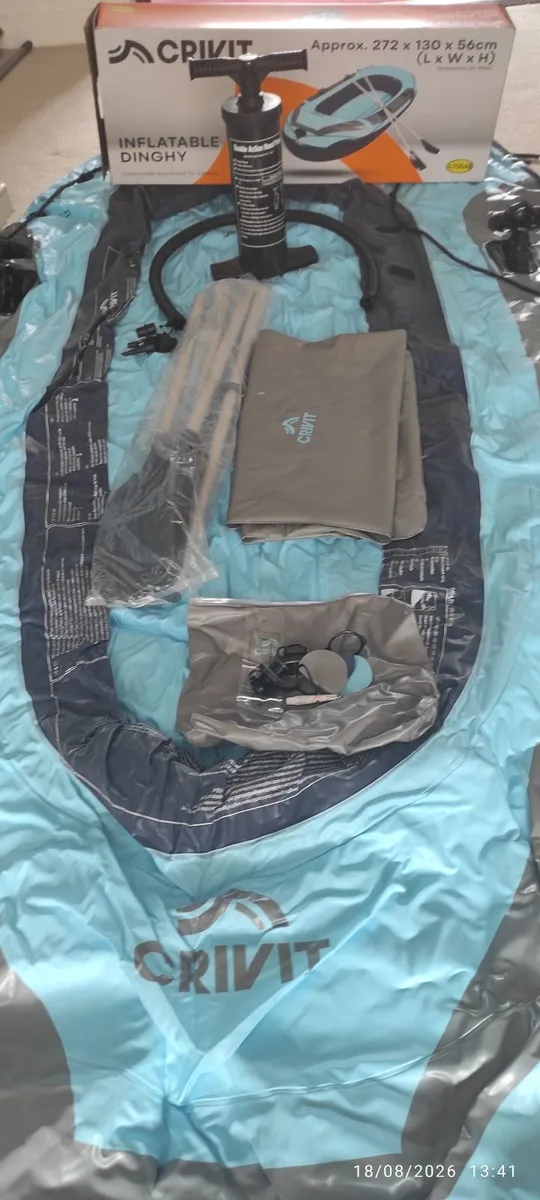 CRIVIT Inflatable Dinghy 260kg – 3 Person  €50 ONO - Image 2