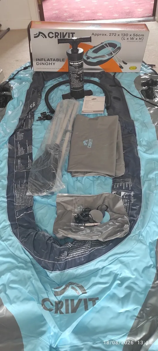 CRIVIT Inflatable Dinghy 260kg – 3 Person  €50 ONO - Image 4