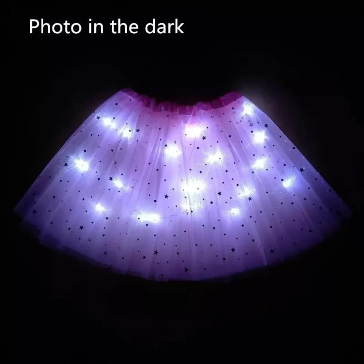 Children's blue tulle skirt one size - Image 4