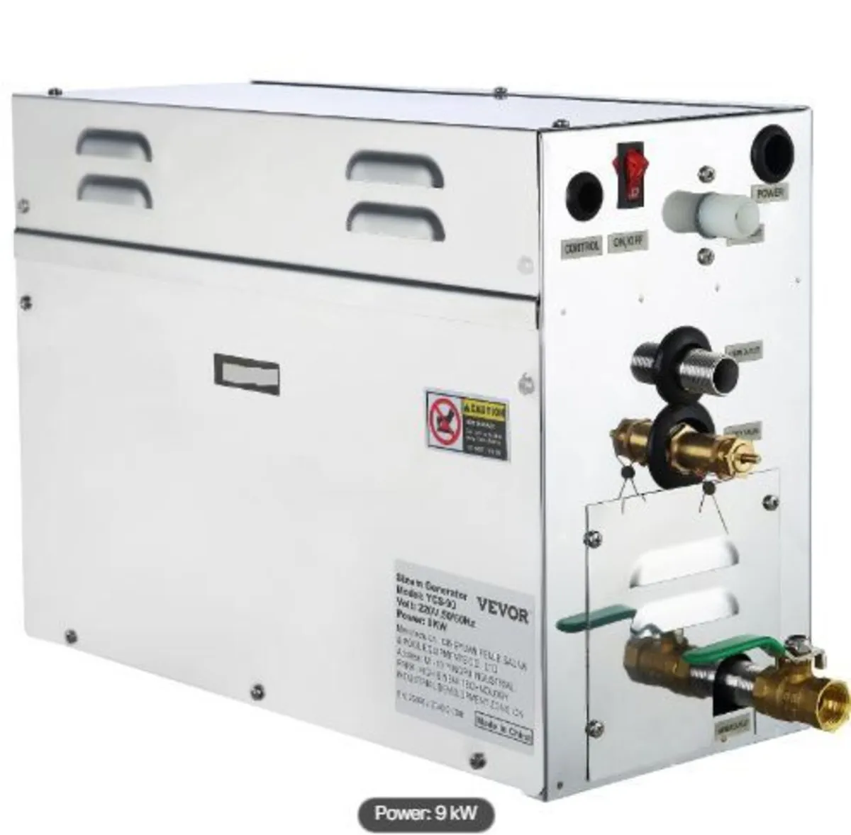 6KW Sauna Bath Steamer with LED Digital Display - Image 3