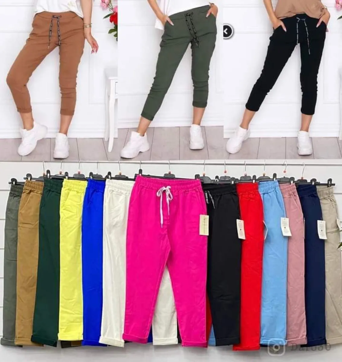 ladies italian stretch trousers 10/16 - Image 3