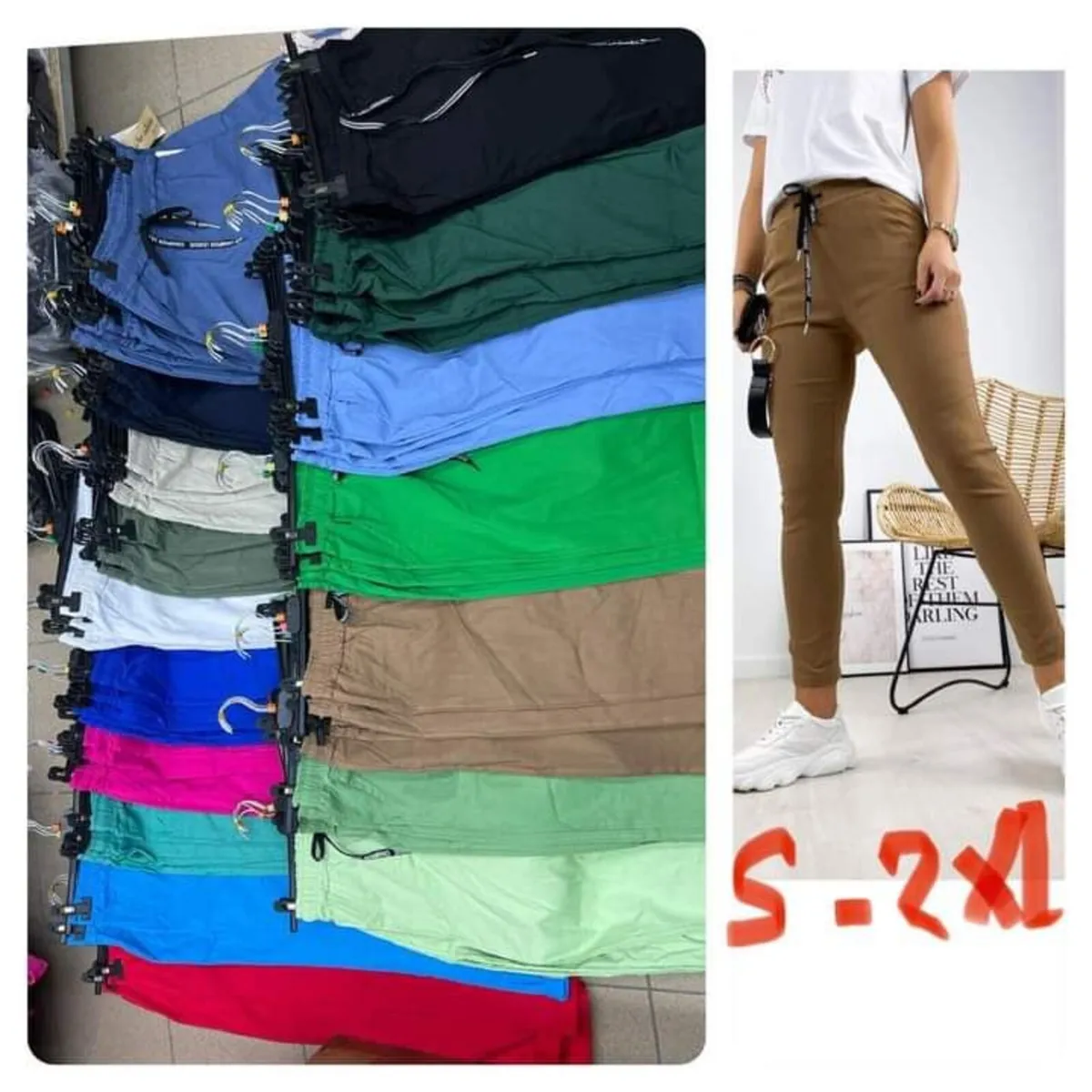 ladies italian stretch trousers 10/16 - Image 2