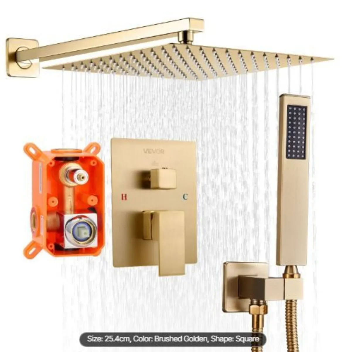 Shower Faucet Set, Rainfall Bathroom - Image 1