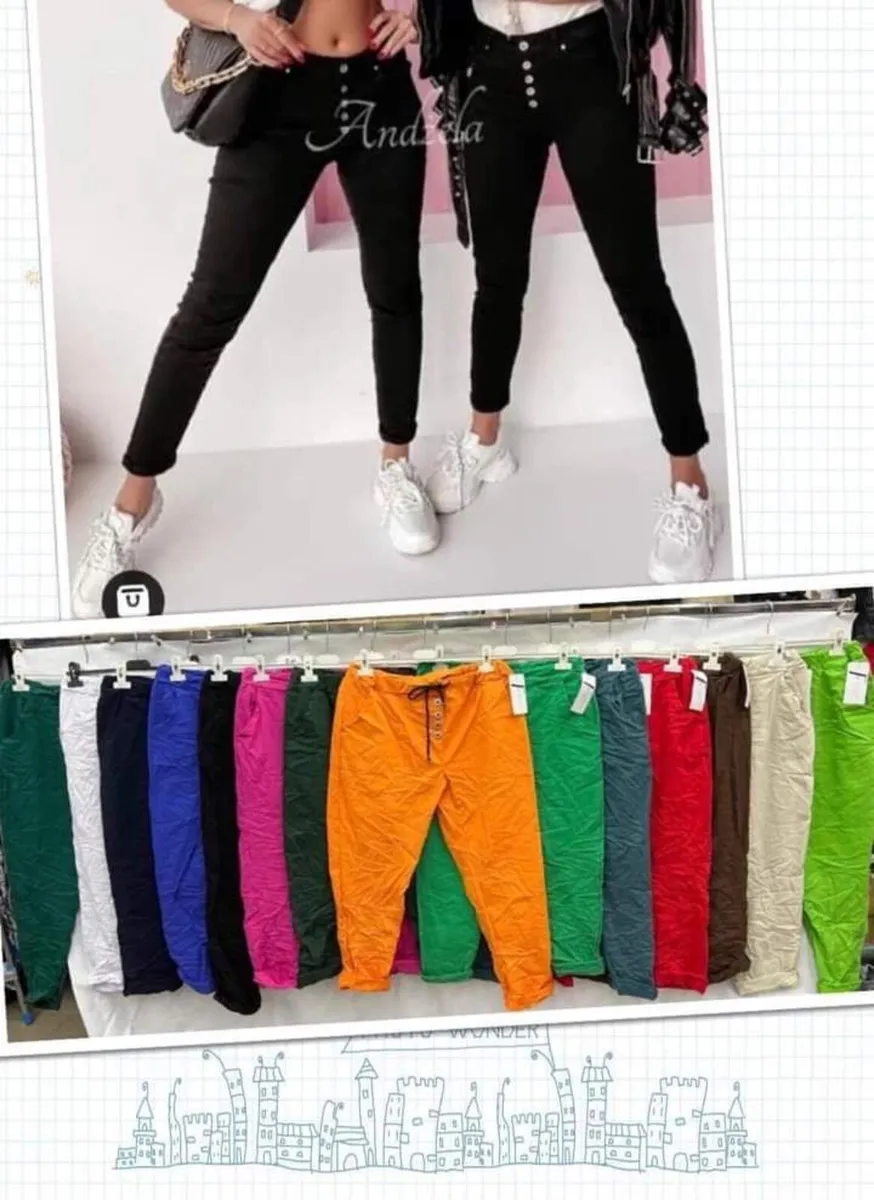 ladies italian stretch trousers 10/16 - Image 4