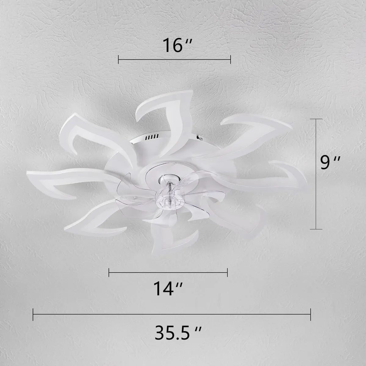 Modern Ceiling Fan with Light and Remote Control - Image 4