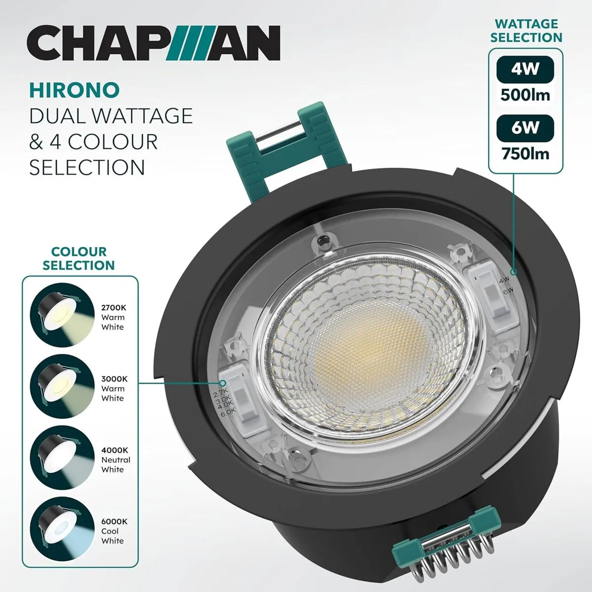 Chapman Hirono Pro 4W 6W Fire Rated Downlights (8 - Image 3