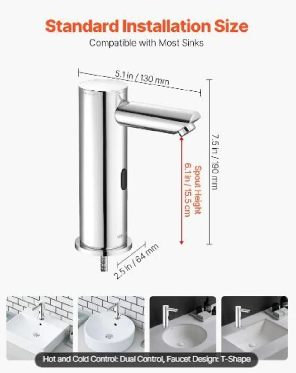 Touchless Bathroom Sink Faucet - Image 4