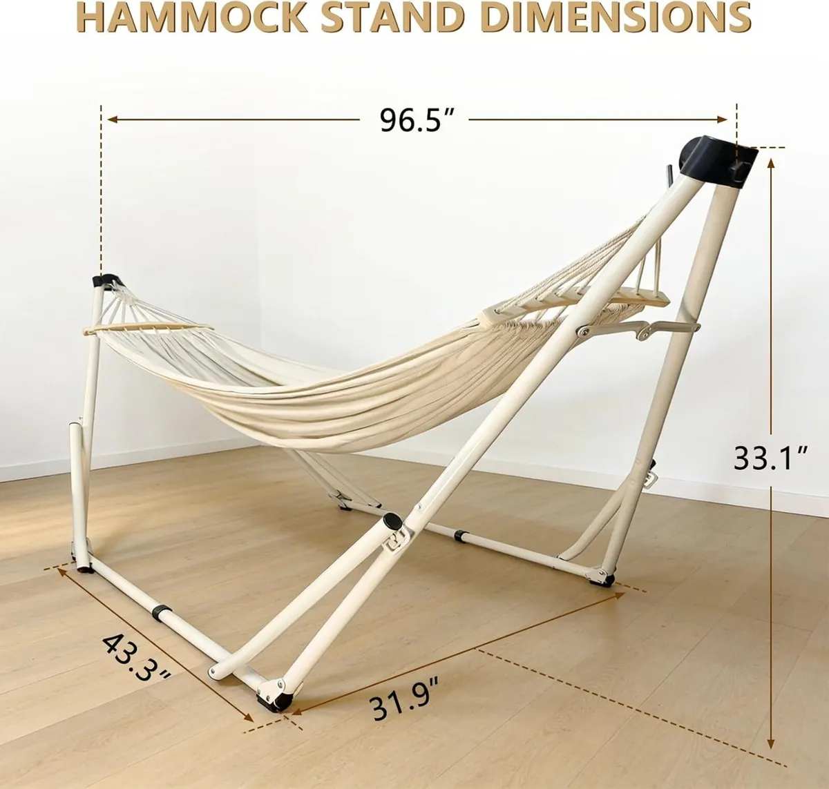 2 in 1 Hammock Hanging Chair with Foldable - Image 2
