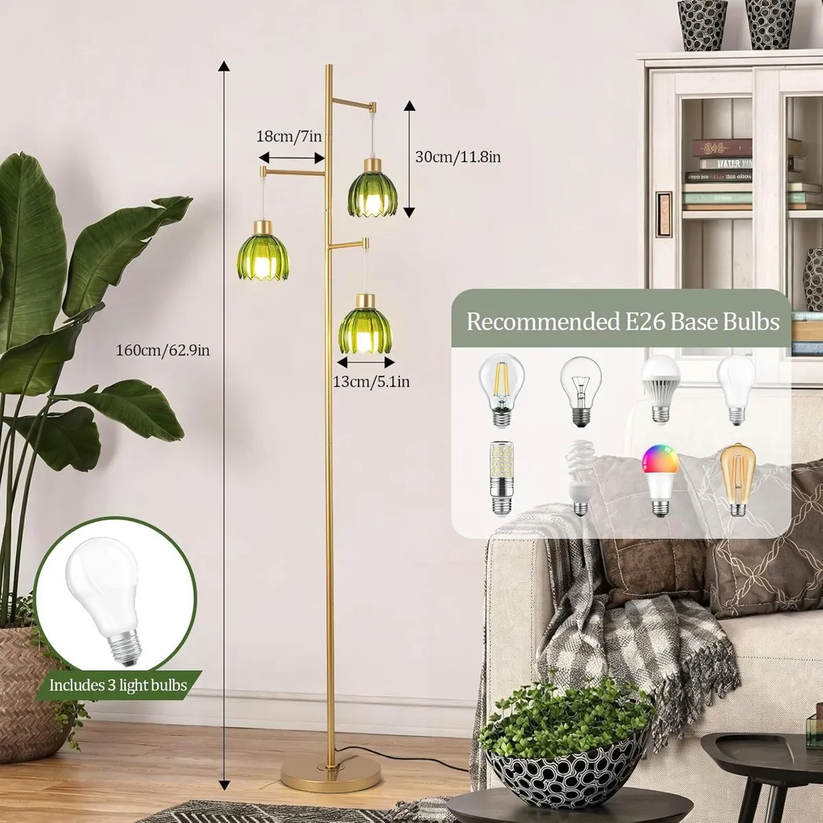 Floor Lamps for Living Room 3 Light Modern - Image 3