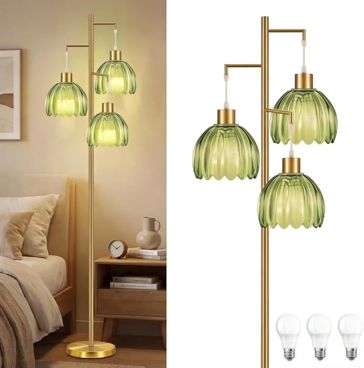Floor Lamps for Living Room 3 Light Modern - Image 1