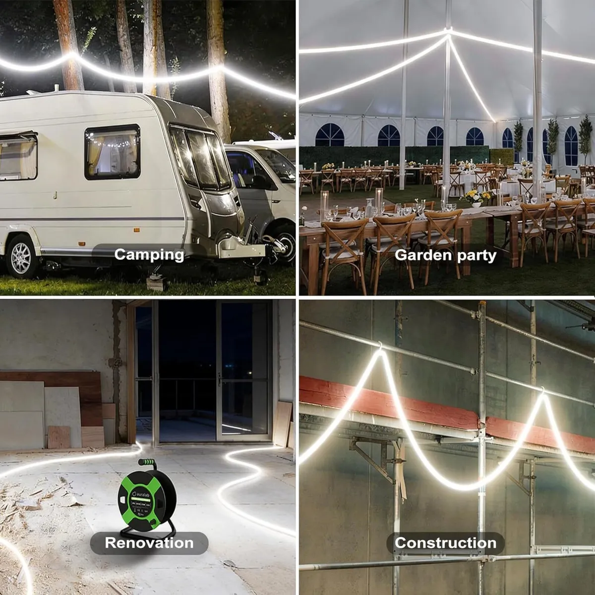 25m 25000lm LED Strip Light with Reel Construction - Image 4