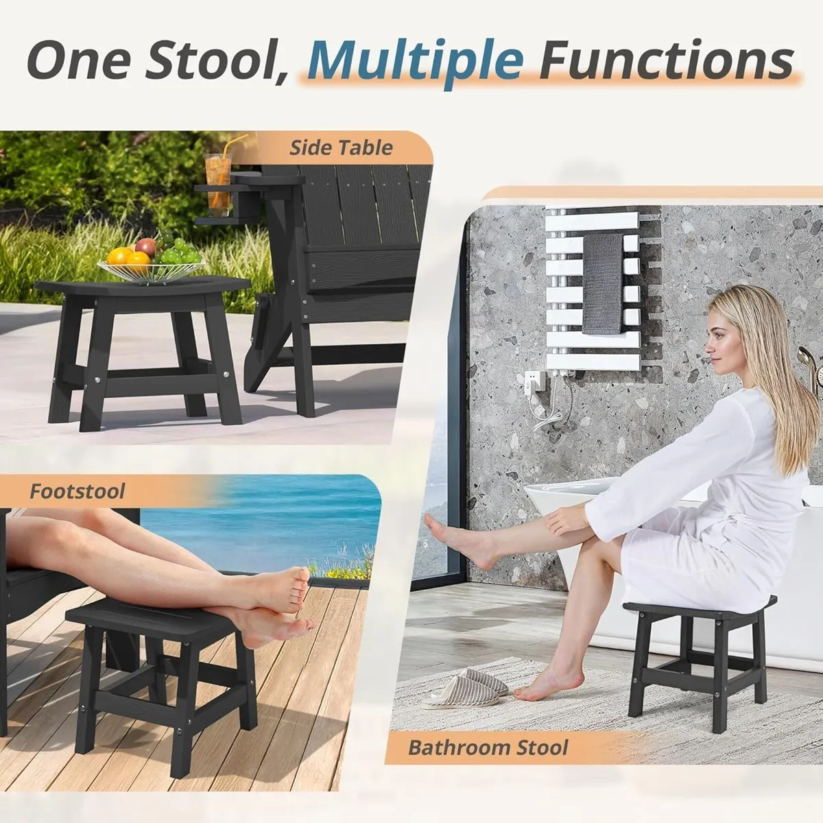 Garden Footstools Hdps Outdoor Ottomans 136KG - Image 4