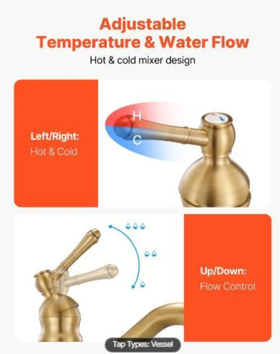 Single Handle Sink Faucet - Image 2