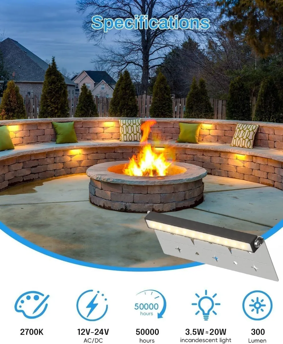 7inch LED Hardscape Lighting Kit with Timer Dusk - Image 3