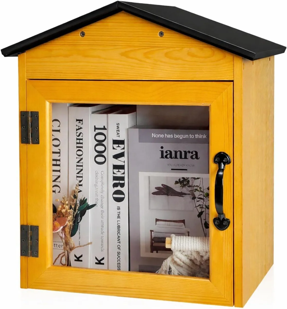 Box Outdoor Wooden Cabinet Little Literature - Image 1