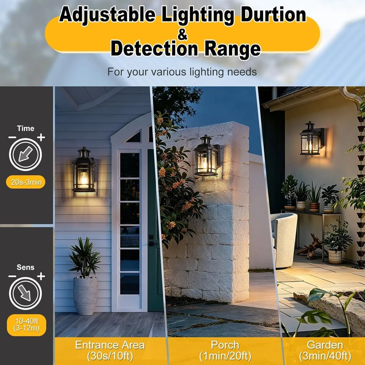 Outside Lights with Sensor Pir Dawn to Dusk - Image 3