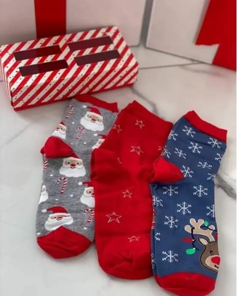 Children's socks MILENA Christmas Reindeer - Image 2