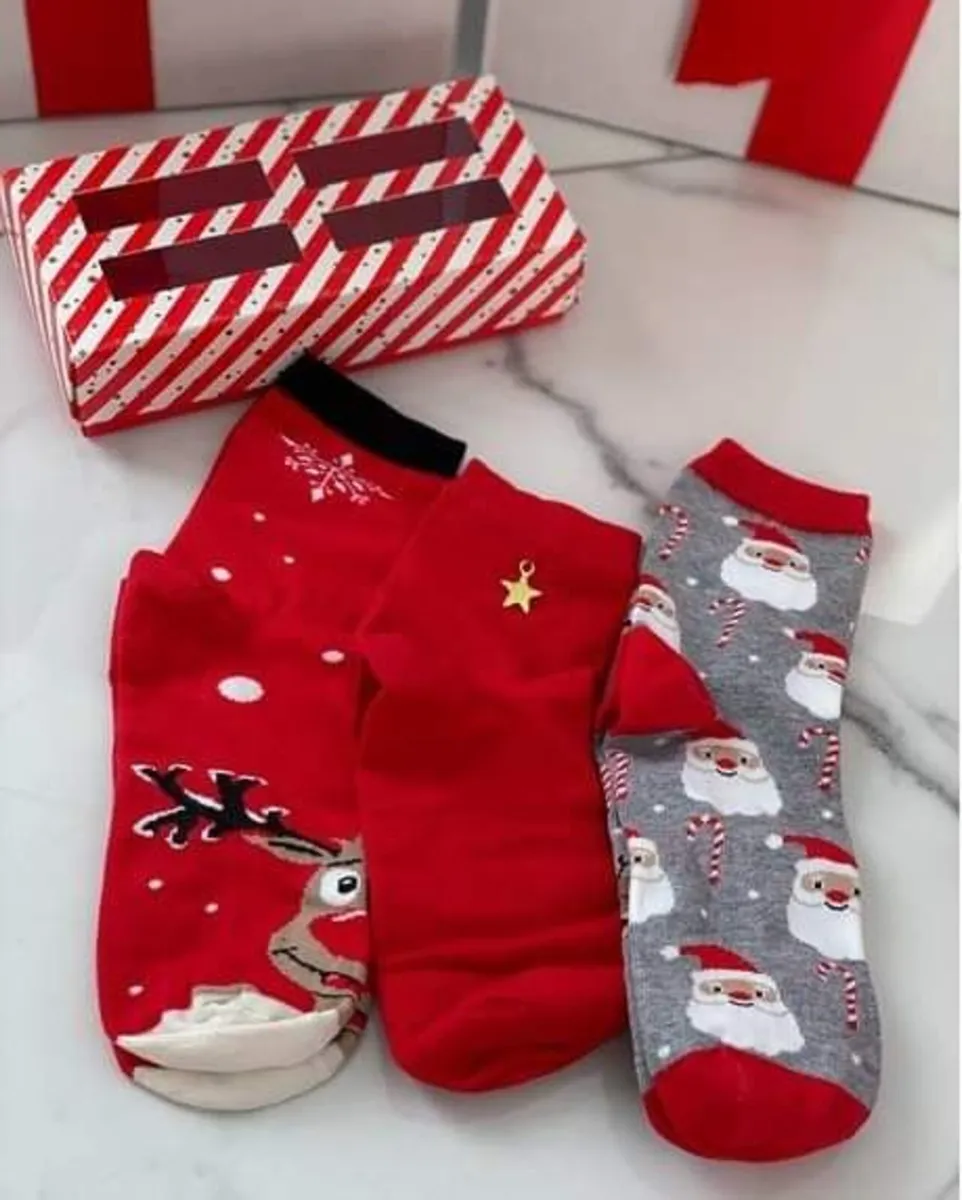 Children's socks MILENA Christmas Reindeer - Image 1