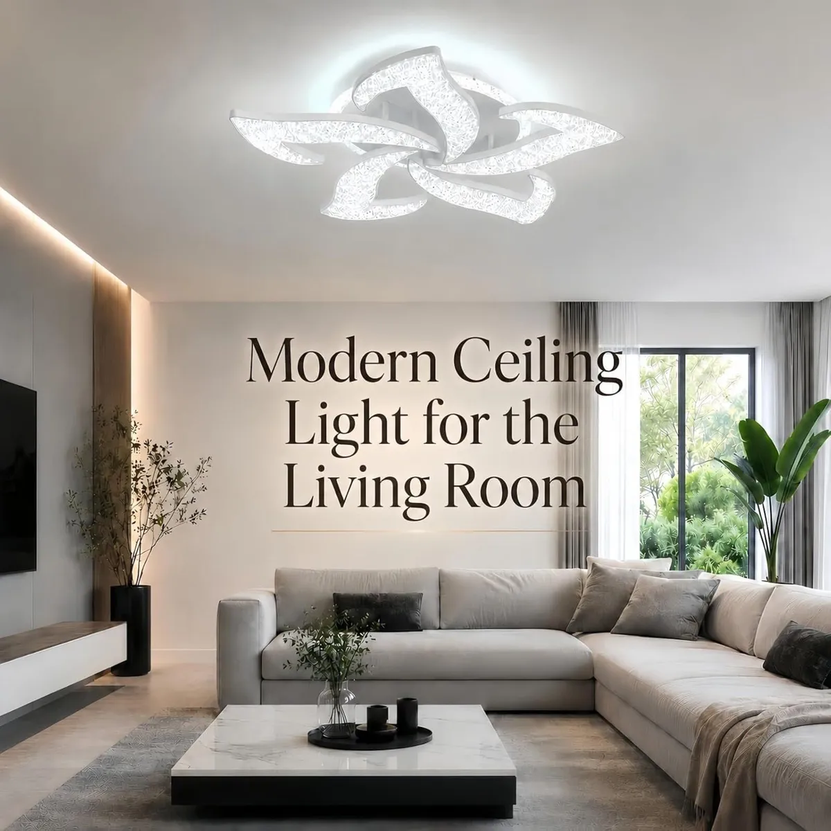 Modern LED Ceiling Light Dimmable 65W Lamp - Image 2