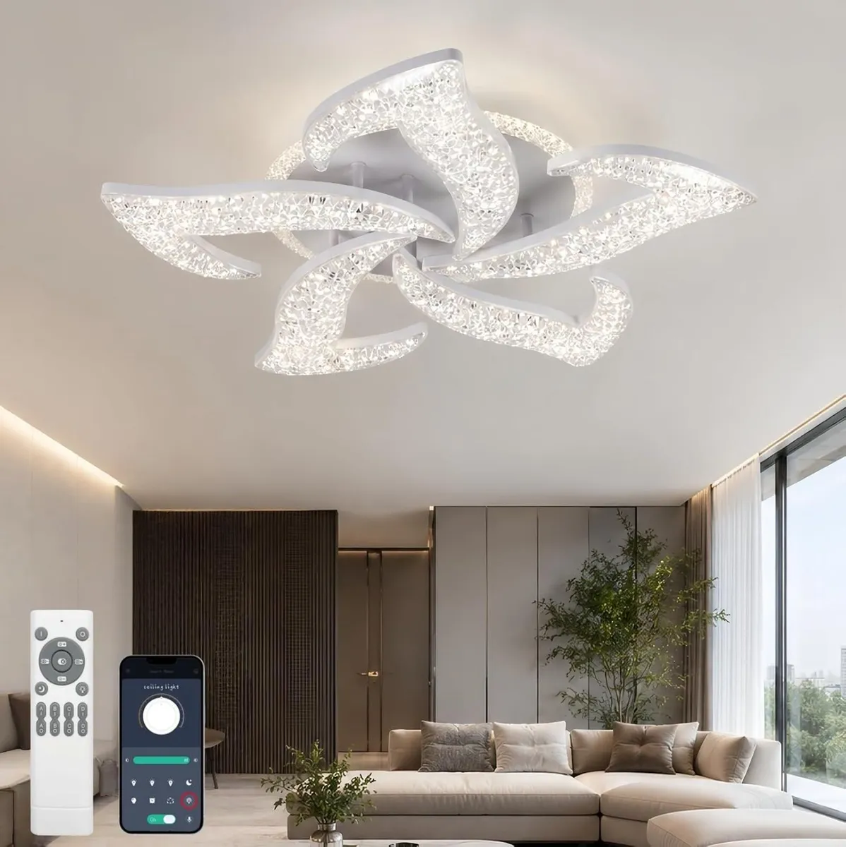 Modern LED Ceiling Light Dimmable 65W Lamp - Image 1
