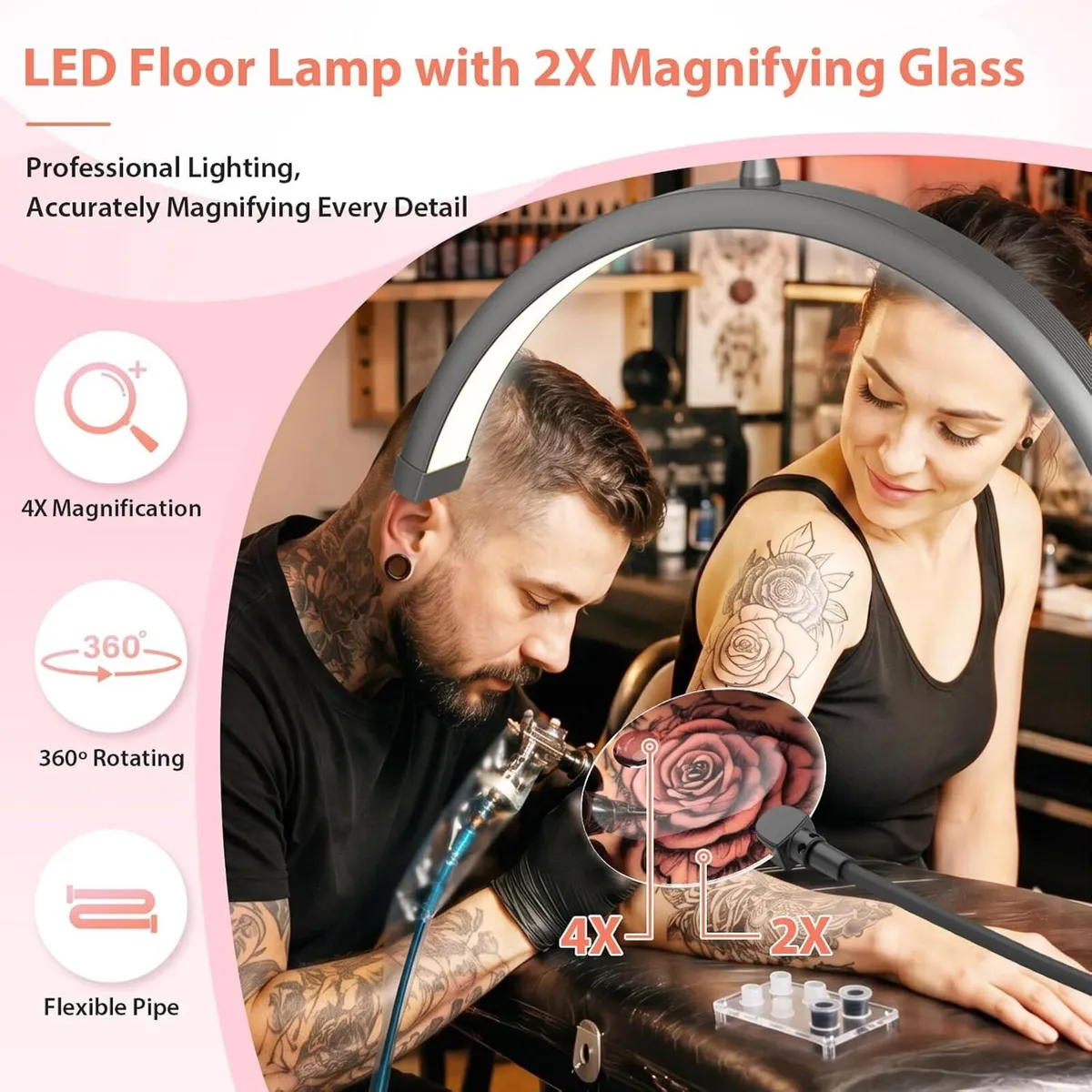 Lash Light for Eyelash Tech: 18in Foldable Half - Image 3