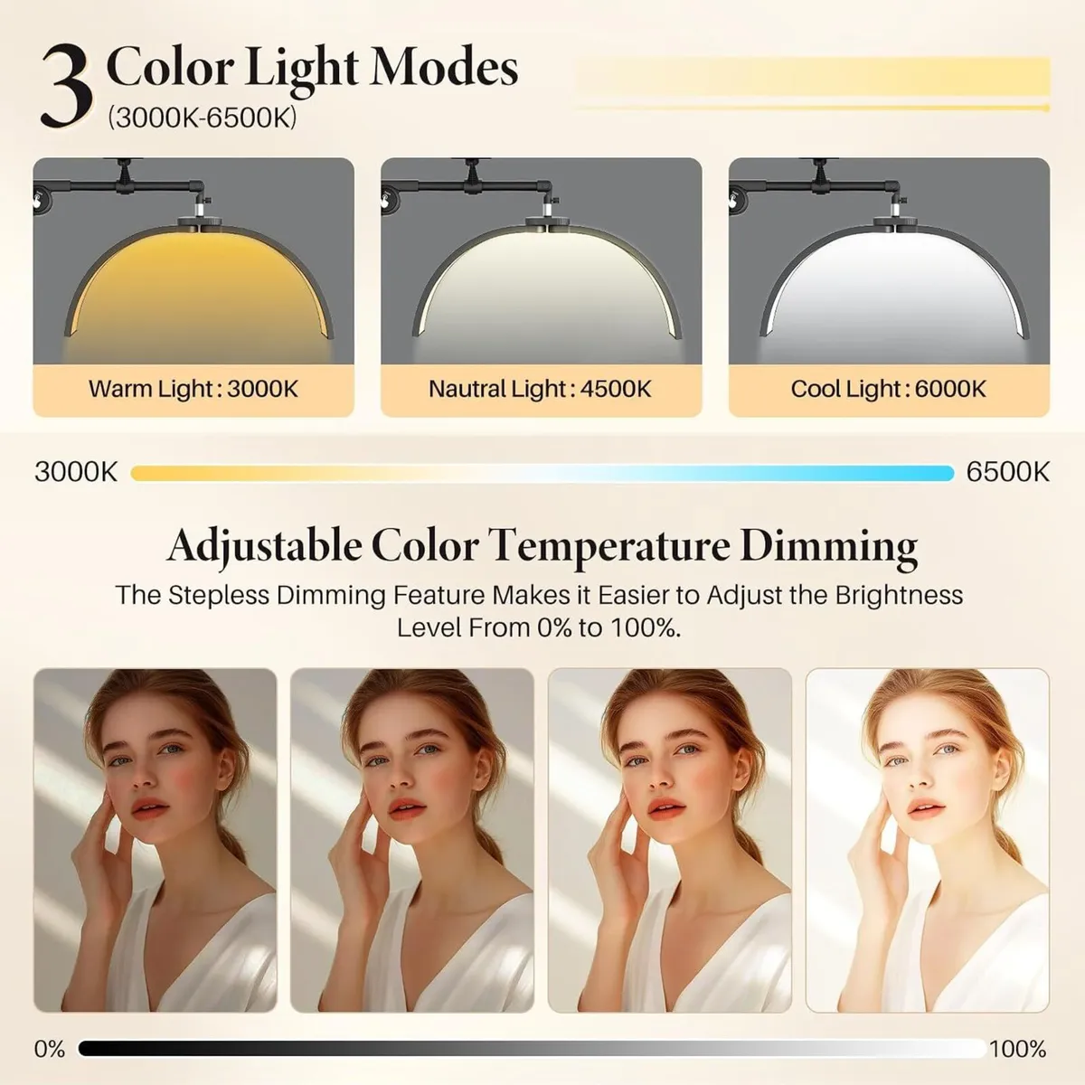 Half Moon Light for Lash: 21" Foldable Lash - Image 3