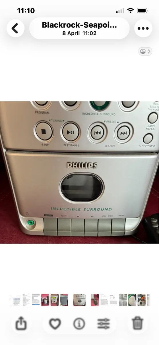 Phillips CD/ MP3/Cassette/ Radio Player - Image 4