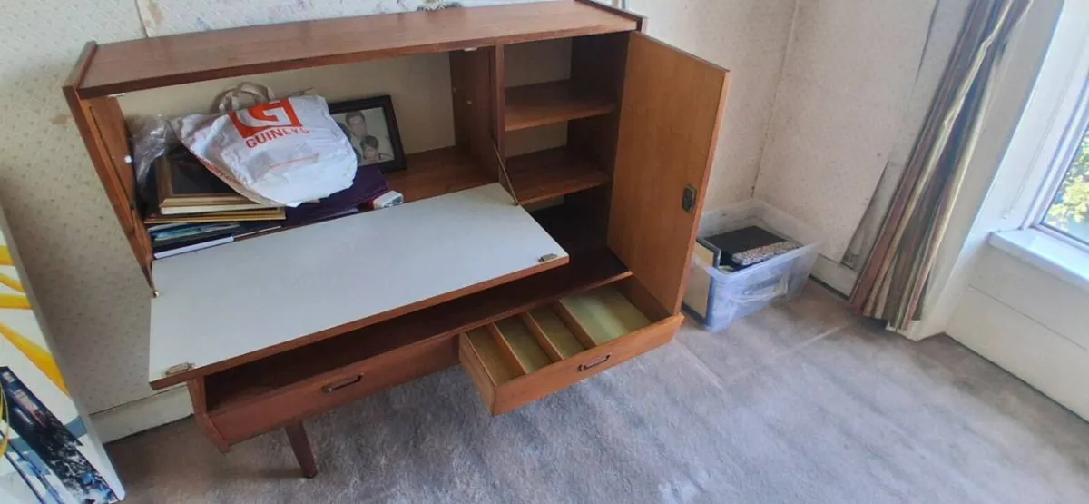 Vintage Scandinavian Teak Bureau - Image 3