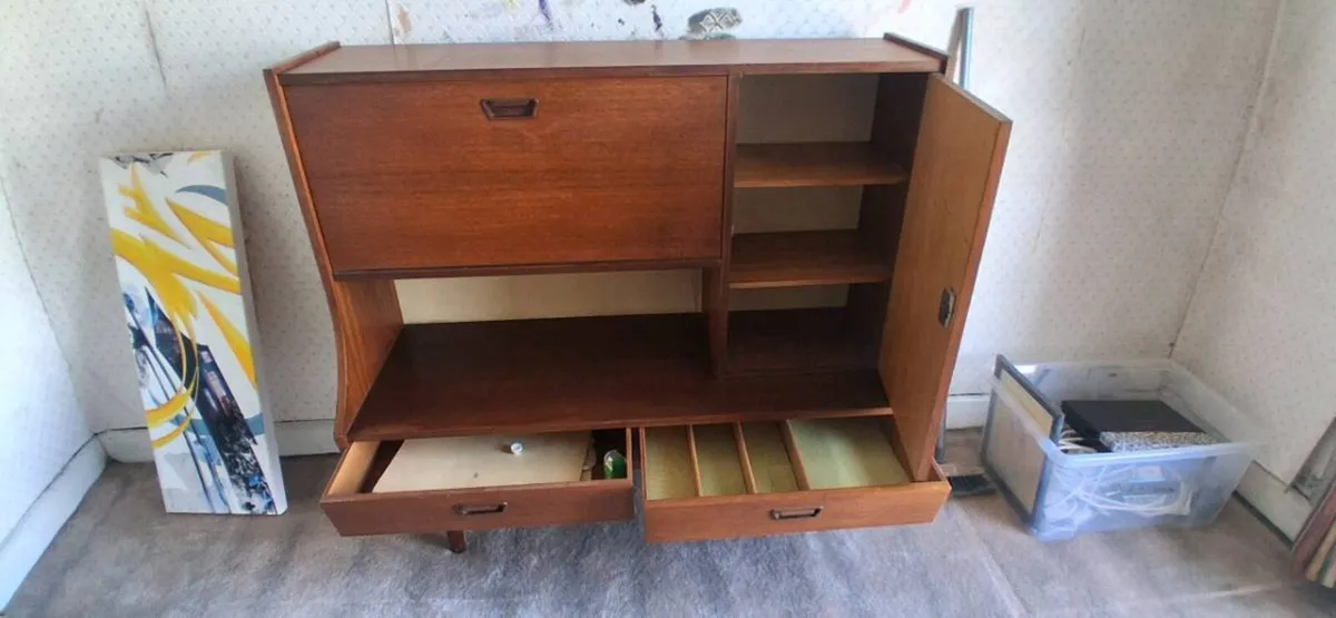 Vintage Scandinavian Teak Bureau - Image 4