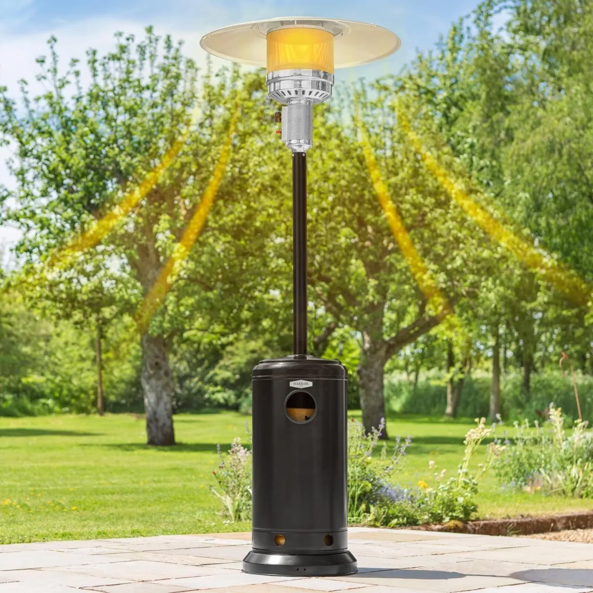 Stainless Steel Patio Heater with Hose - Image 1
