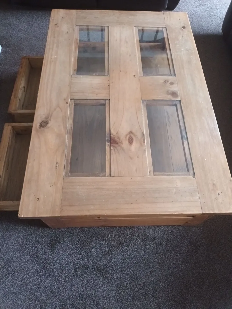 Solid Oak Coffee Table - Image 3