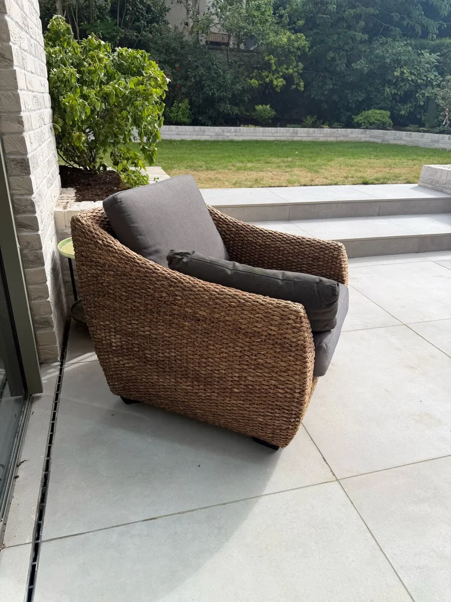 Sofa & armchair lounge set rattan - Image 3