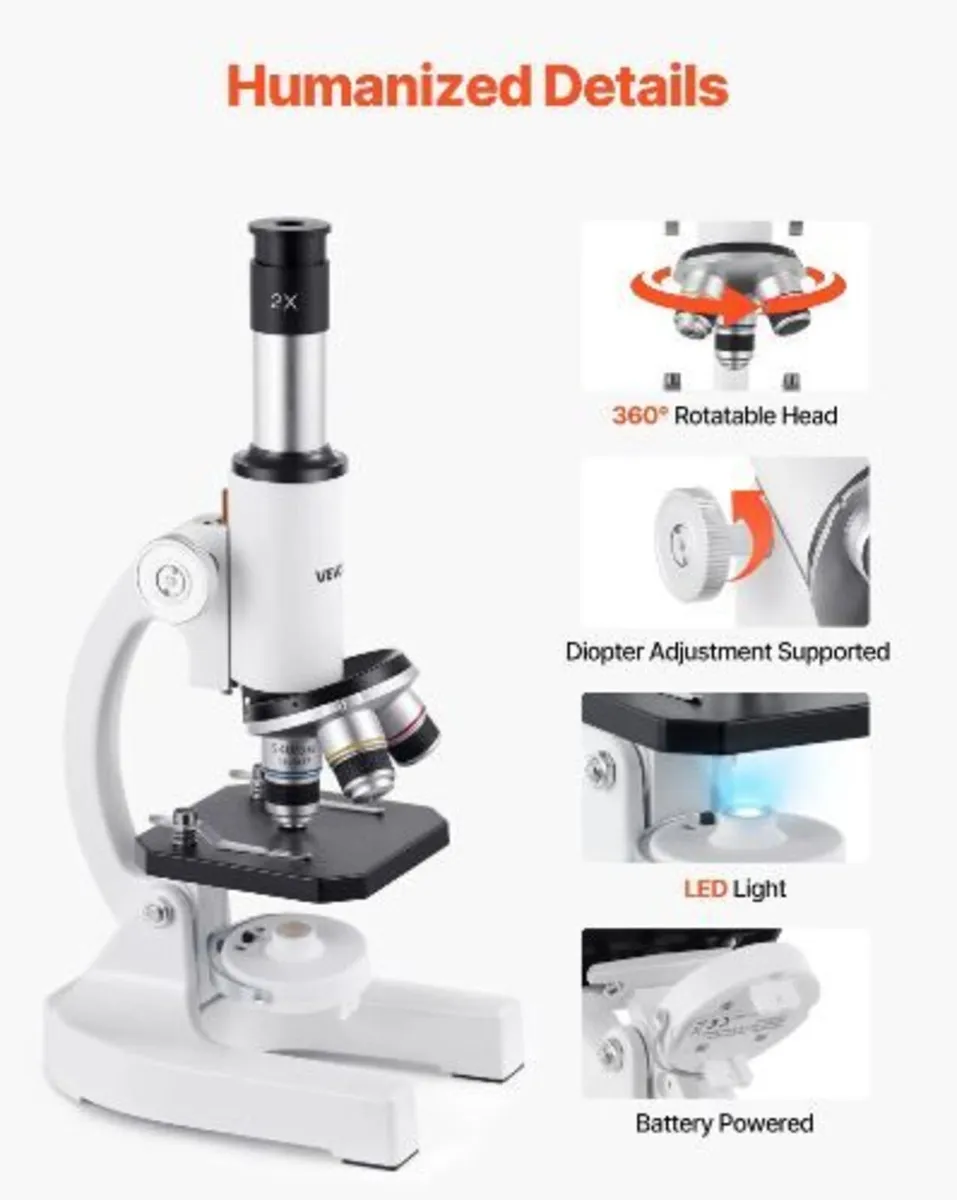 Monocular Microscope for Adults, Professional - Image 1