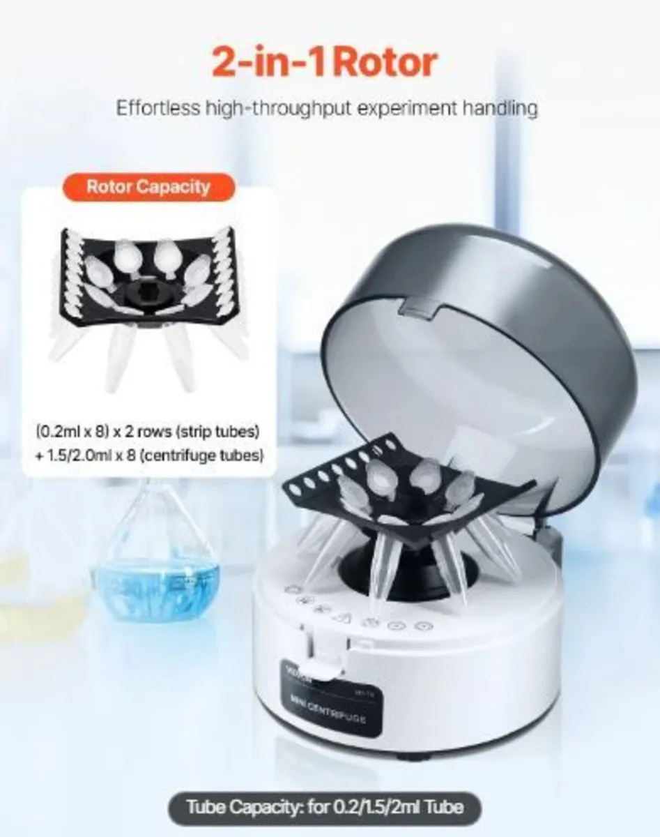 Mini Centrifuge Machine, 3013xg RCF Electric - Image 2