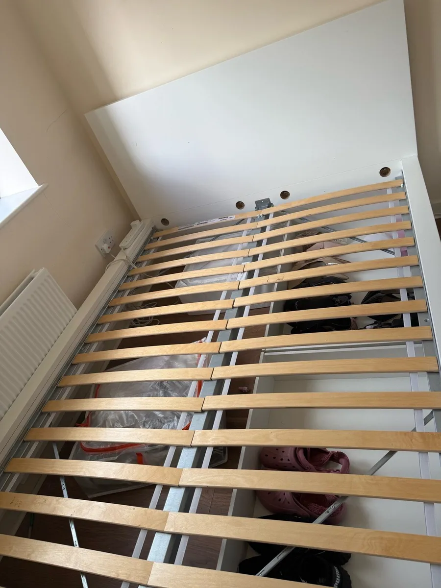 IKEA malm double bed with mattress - Image 3