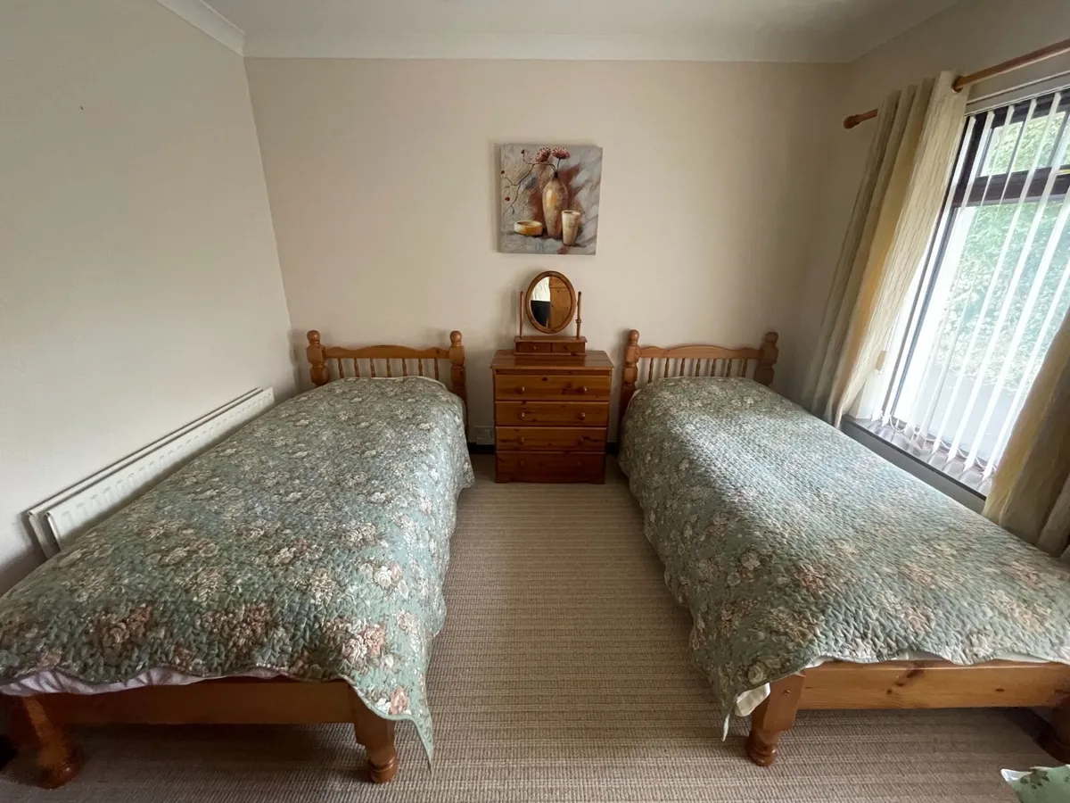 Pine Twin Beds + Dresser - Image 2