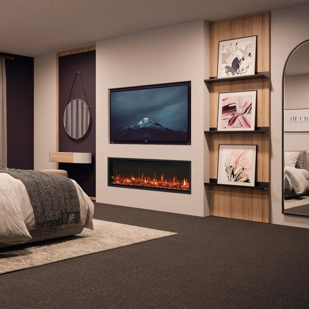 Atmos 135cm electric fire - Image 1