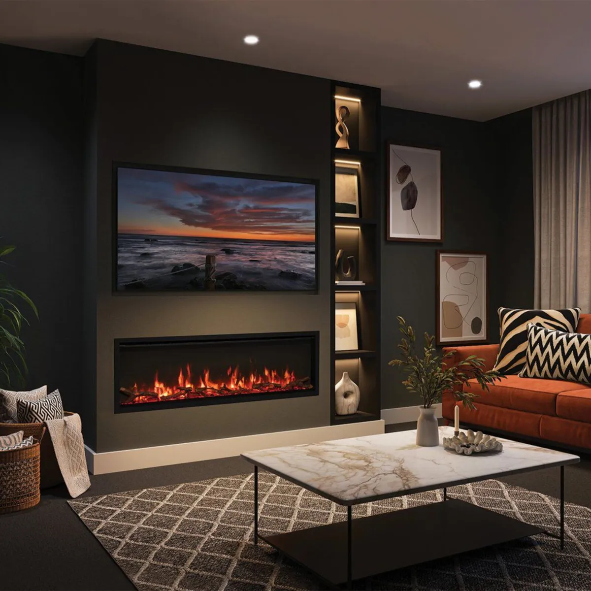 Atmos 135cm electric fire - Image 3