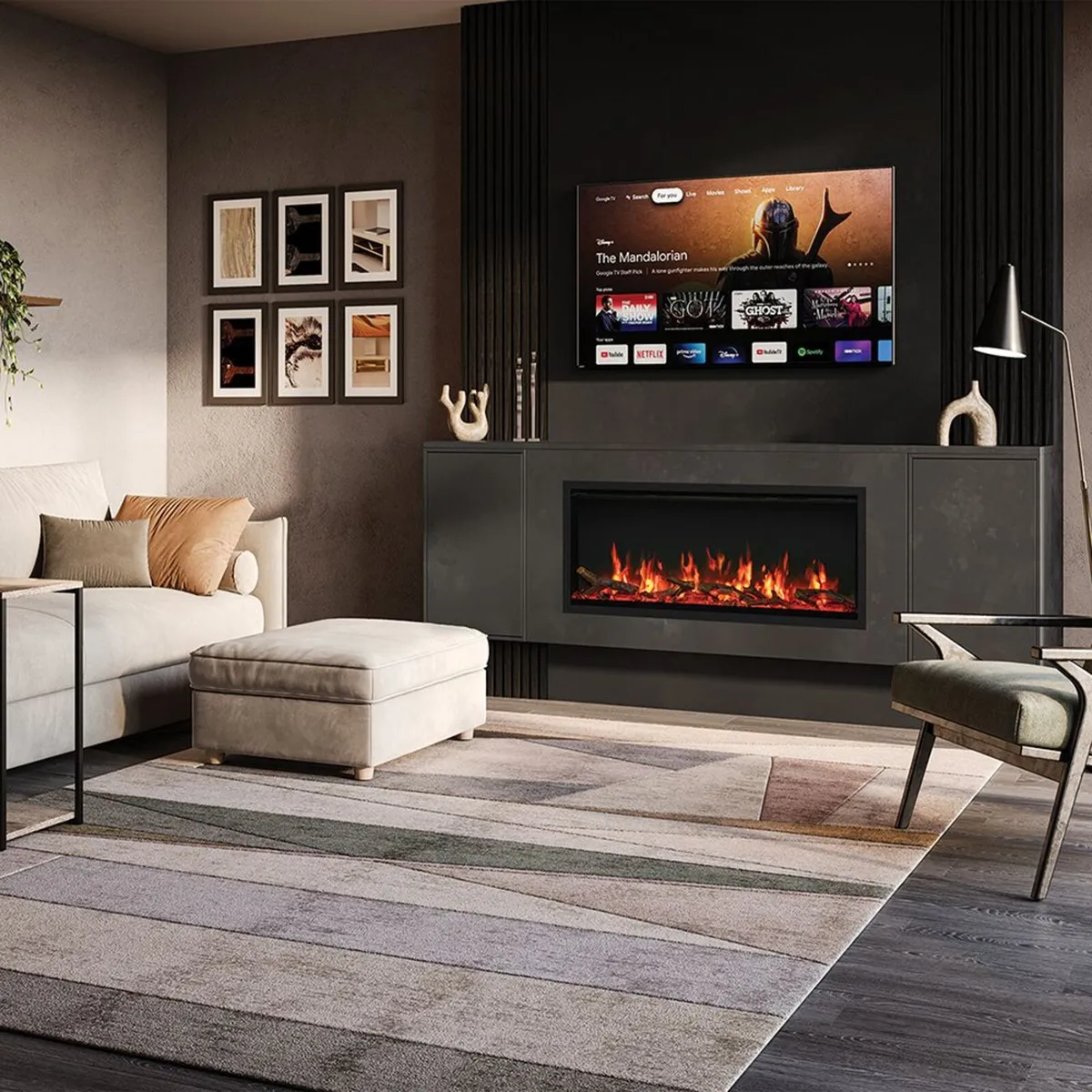 Atmos 105cm electric fire - Image 3